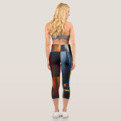 Leggings Capri Urban Lights Abstract Geometry (Verso)