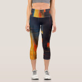 Leggings Capri Urban Lights Abstract Geometry (Recto)