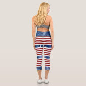 Leggings Capri USA Stars and Stripes (Verso)