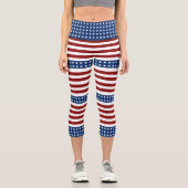 Leggings Capri USA Stars and Stripes (Recto)