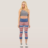 Leggings Capri USA Stars and Stripes (Recto)