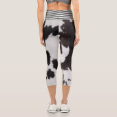 Leggings Capri Vachette noire et blanche (Verso)