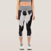 Leggings Capri Vachette noire et blanche (Recto)