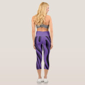 Leggings Capri Vague 3D Zebra Soft Purple Luxe (Verso)
