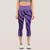 Leggings Capri Vague 3D Zebra Soft Purple Luxe (Recto)