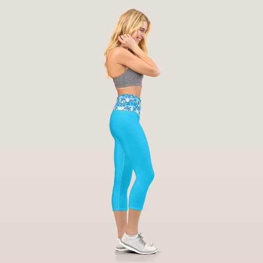 Leggings Capri Vague Bleu (Droite)