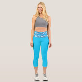 Leggings Capri Vague Bleu (Recto)