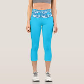 Leggings Capri Vague bleue (Recto)