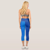 Leggings Capri Vague Bleue Douce De Luxe (Verso)