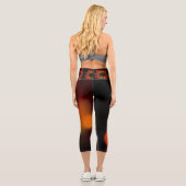 Leggings Capri Vague de feu (Verso)