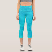 Leggings Capri Vague de Turquoise (Recto)