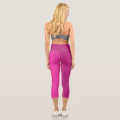 Leggings Capri Vague rose douce de luxe (Verso)