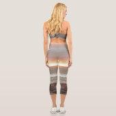 Leggings Capri Vagues et rochers 0893 (Verso)