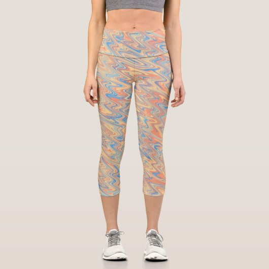 Leggings Capri Vagues Funky (Recto)