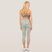 Leggings Capri Vagues Funky (Verso)