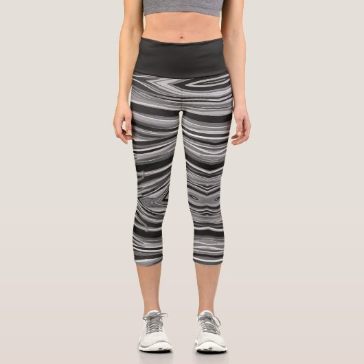 Leggings Capri Vagues Monochromes (Recto)