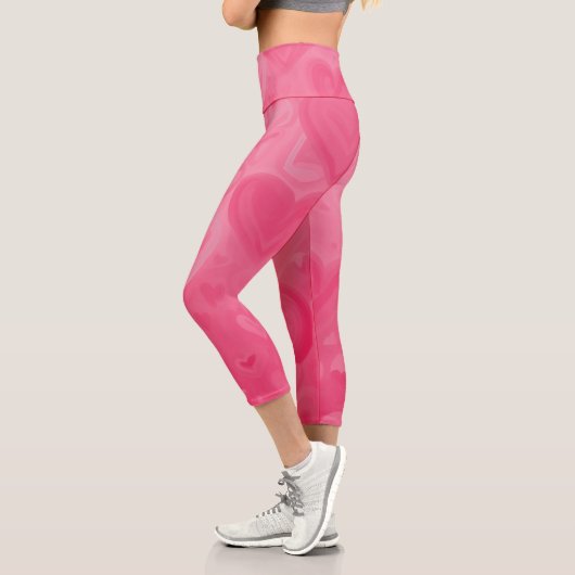 Leggings Capri Valentines Coeurs d'Amour (Gauche)