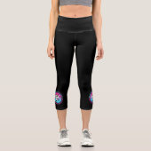 Leggings Capri Valeurs des arts martiaux - Karate Girly Mindset (Recto)