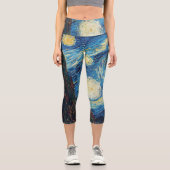 Leggings Capri Van Gogh Starry Classic Nuit Impressionnisme Art (Recto)