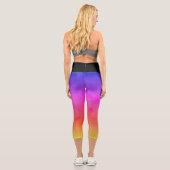Leggings Capri Vapeur arc-en-ciel (Verso)