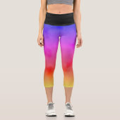 Leggings Capri Vapeur d'arc-en-ciel (Recto)