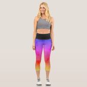 Leggings Capri Vapeur d'arc-en-ciel (Recto)