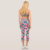 Leggings Capri Vérifier le Motif 3 (Verso)