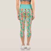 Leggings Capri Vérifier le Motif 6 (Verso)