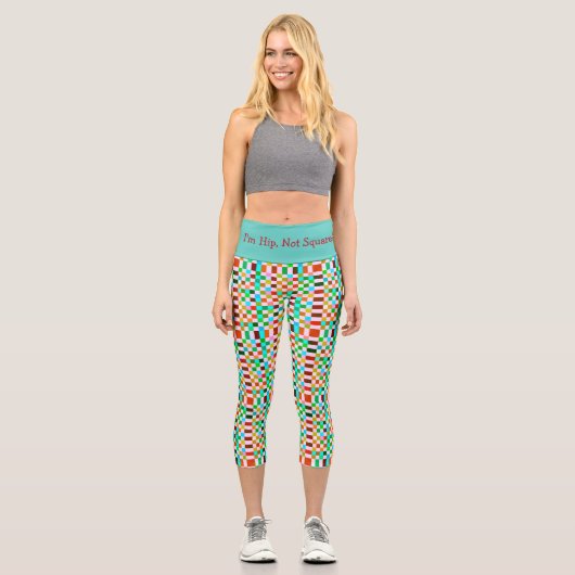 Leggings Capri Vérifier le Motif 6 (Recto)
