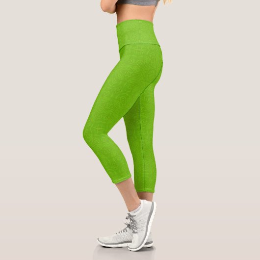 Leggings Capri Vert citron (Gauche)