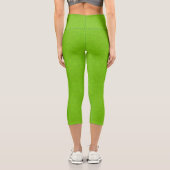 Leggings Capri Vert citron (Verso)