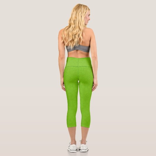 Leggings Capri Vert citron (Verso)