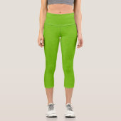 Leggings Capri Vert citron (Recto)