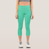Leggings Capri Vert de mer (Recto)