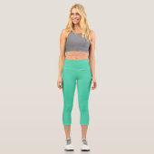 Leggings Capri Vert de mer (Recto)