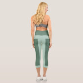 Leggings Capri Vert foncé et vert pastel (Verso)
