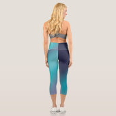 Leggings Capri Vert gris clair de lune ombre (Verso)