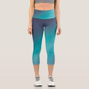 Leggings Capri Vert gris clair de lune ombre