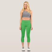 LEGGINGS CAPRI "VERT" HAUT TAILLE (Recto)