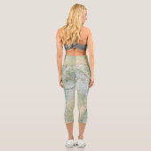 Leggings Capri Vert pastel multicolore grès (Verso)