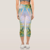 Leggings Capri Vibes Positives Palm Tree Sunny (Verso)