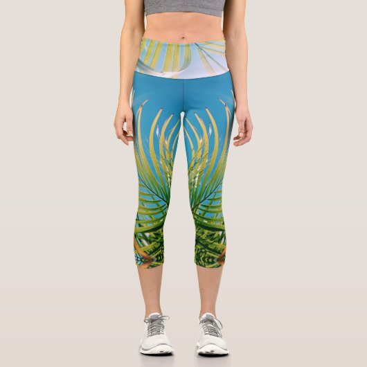 Leggings Capri Vibes Positives Palm Tree Sunny (Recto)