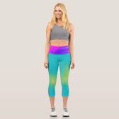 Leggings Capri Vibrant Color Aesthetic Pattern (Recto)