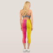 Leggings Capri Vibrant Color Aesthetic Pattern (Verso)