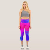 Leggings Capri Vibrant Color Aesthetic Pattern (Recto)