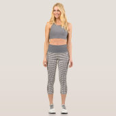 Leggings Capri Vichy Gris Foncé (Recto)