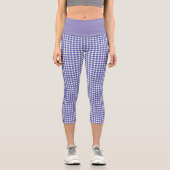 Leggings Capri Vichy lavande (Recto)