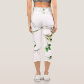 Leggings Capri Vignes vert jaune (Verso)