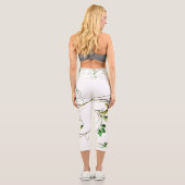 Leggings Capri Vignes vert jaune (Verso)