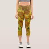 Leggings Capri Vincent Van Gogh 15 Peinture de tournesols (Recto)